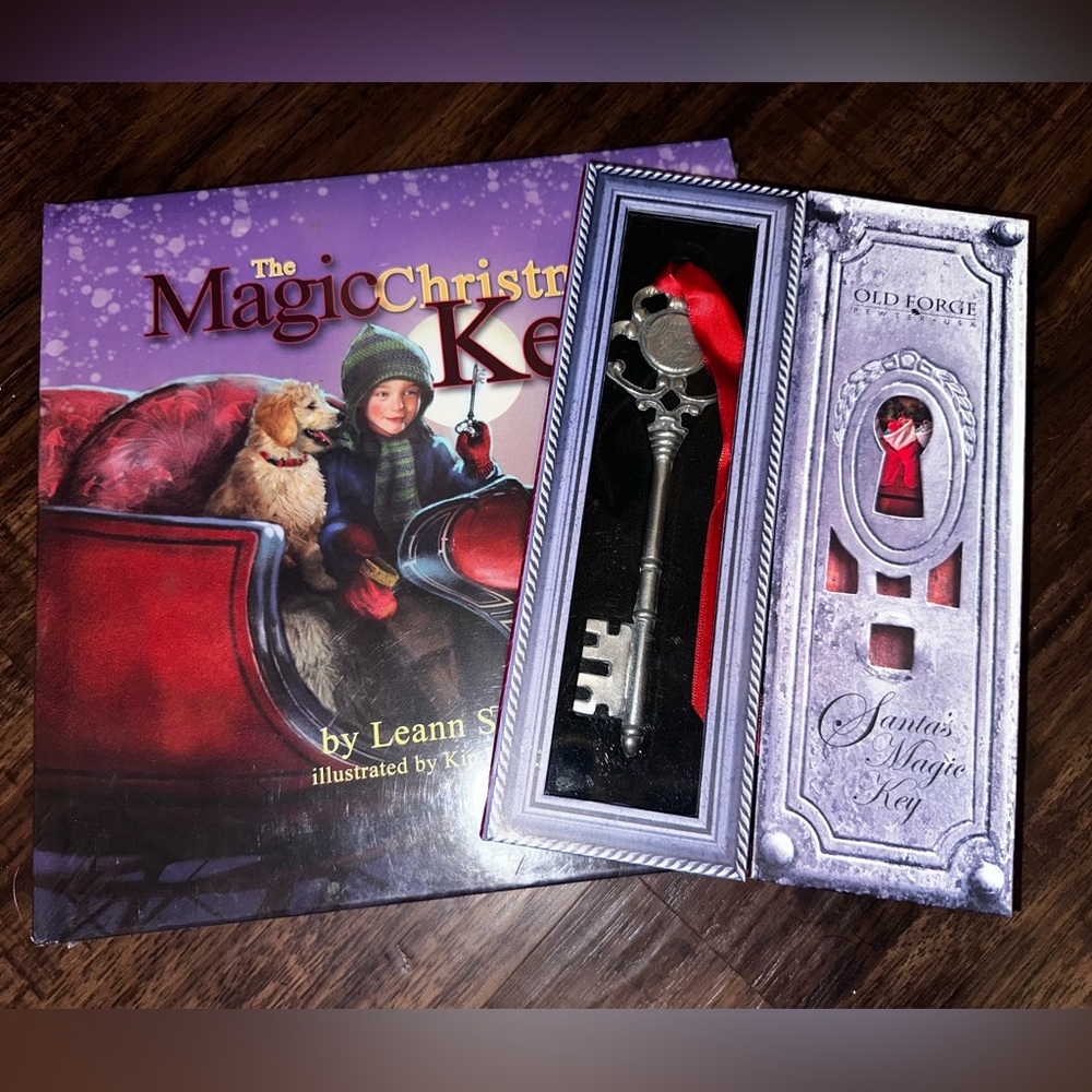 The Magic Christmas Key Hardcover Book and Key Gift Set NEW